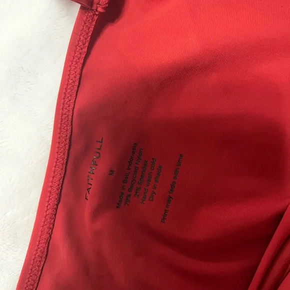 Faithfull the Brand Red One Piece Swimsuit - Picture 8 of 8